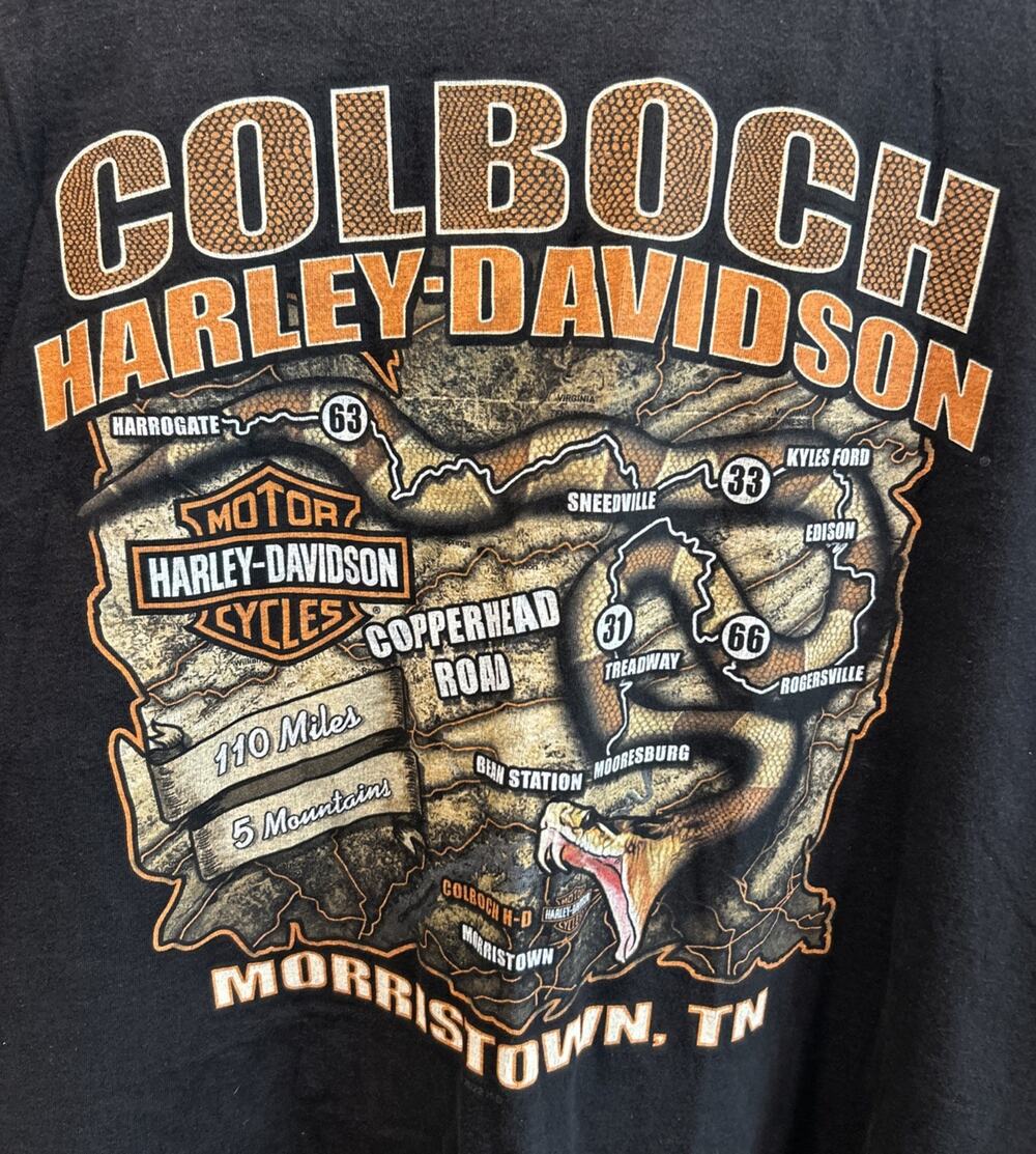 Men’s HARLEY DAVIDSON Black Morristown, TN Short Sleeve T Shirt 3XL *B4
